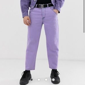 SOLD Crooked Tongues Straight leg Jeans in lilac